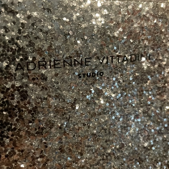 Adrienne Vittadini Silver Sparkle Wristlet Wallet - Picture 2 of 8